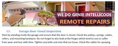 Tips - Garage Door Repair Rosenberg